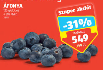 ALDI ÁFONYA 125 g ajánlat