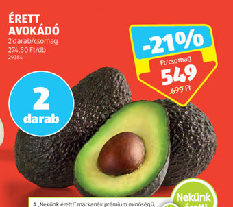 ALDI ÉRETT AVOKÁDÓ 2 db ajánlat