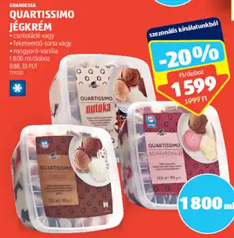 GRANDESSA QUARTISSIMO JÉGKRÉM 1800 ml