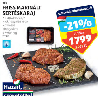 ALDI BBQ FRISS MARINÁLT SERTÉSKARAJ 500 g ajánlat