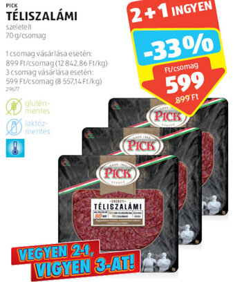 ALDI PICK TÉLISZALÁMI 70 g ajánlat