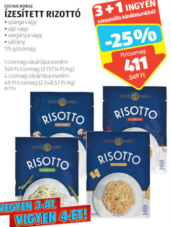 ALDI CUCINA NOBILE ÍZESÍTETT RIZOTTÓ 175 g ajánlat
