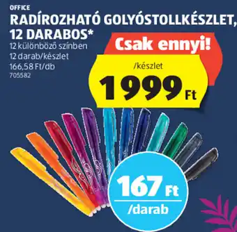 ALDI OFFICE RADÍROZHATÓ GOLYÓSTOLLKÉSZLET 12 db ajánlat