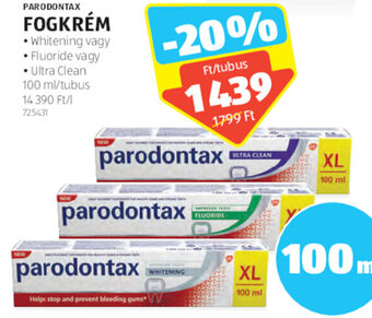 ALDI PARODONTAX FOGKRÉM 100 ml ajánlat