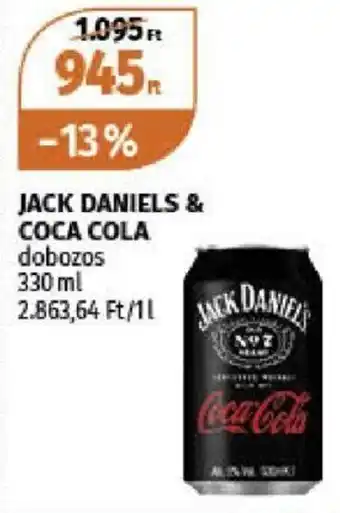 JACK DANIELS & COCA COLA 330 ml