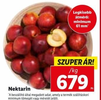 Lidl Nektarin 1 kg ajánlat