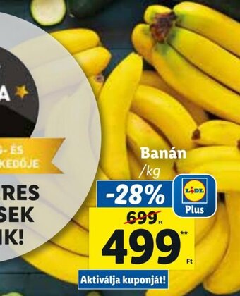 Lidl Banán 1 kg ajánlat