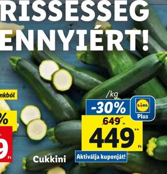 Lidl Cukkini 1 kg ajánlat