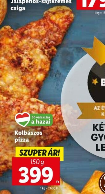 Lidl Kolbászos pizza 150 g ajánlat