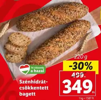 Szénhidrát-csökkentett bagett 220 g