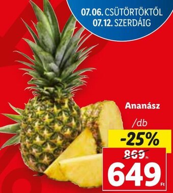 Lidl Ananász 1 db ajánlat