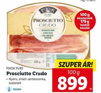 Lidl PIKOK PURE Prosciutto Crudo 100 g ajánlat