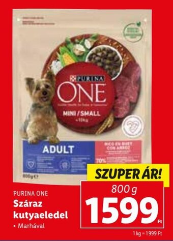 Lidl PURINA ONE Száraz kutyaeledel 800 g ajánlat