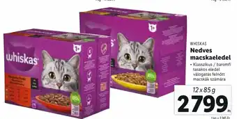 Lidl WHISKAS Nedves macskaeledel 12 x 85 g ajánlat