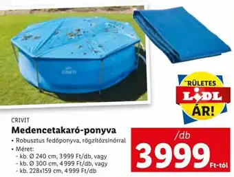 Lidl CRIVIT Medencetakaró-ponyva 1 db ajánlat