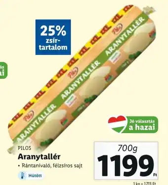 Lidl PILOS Aranytallér 700 g ajánlat
