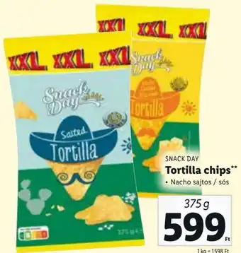 Lidl SNACK DAY Tortilla chips 375 g ajánlat