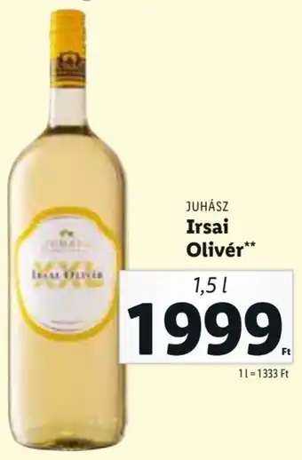 Lidl JUHÁSZ Irsai Olivér 1,5 l ajánlat