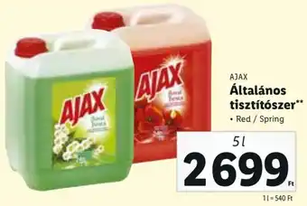 Lidl AJAX Általános tisztítószer 5 l ajánlat