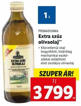Lidl PRIMADONNA Extra szűz olívaolaj 1 l ajánlat
