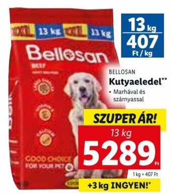 Lidl BELLOSAN Kutyaeledel 13 kg ajánlat