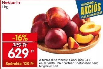 Spar Nektarin 1 kg ajánlat