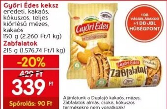Spar Győri Édes keksz stb- 150 / 215 g ajánlat