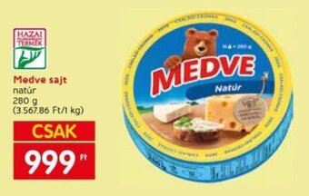 Spar Medve sajt 280 g ajánlat
