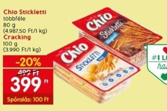 Spar Chio Stickletti stb. 80 / 100 g ajánlat