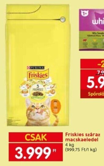 Spar Friskies száraz macskaeledel 4 kg ajánlat
