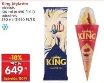 King Jégkrém 100 / 220 ml