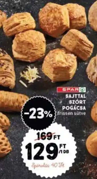 SPARO SAJTTAL SZÓRT POGÁCSA 1 db