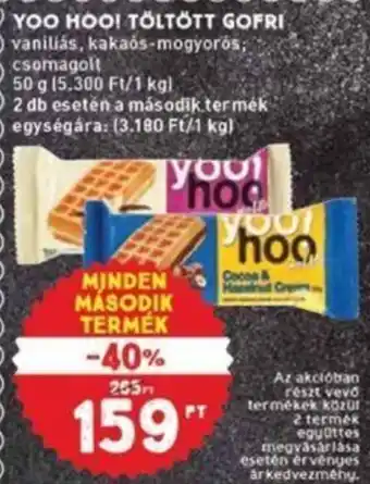 Interspar YỌO HOO! TÖLTÖTT GOFRI 50 g ajánlat
