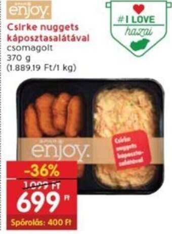 Interspar Csirke nuggets káposztasalátával 370 g ajánlat