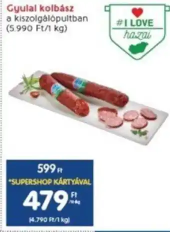 Interspar Gyulai kolbász 10 dkg ajánlat