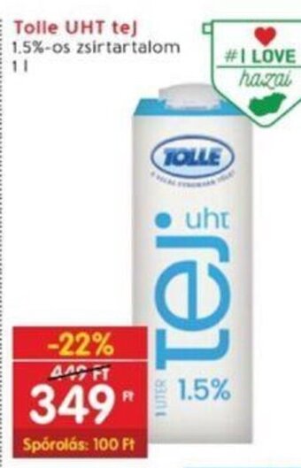 Interspar Tolle UHT tej 1 l ajánlat