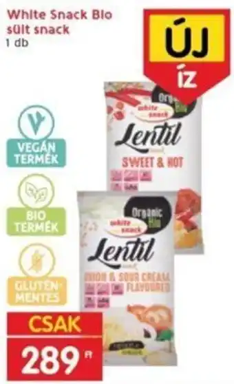White Snack Bio sült snack