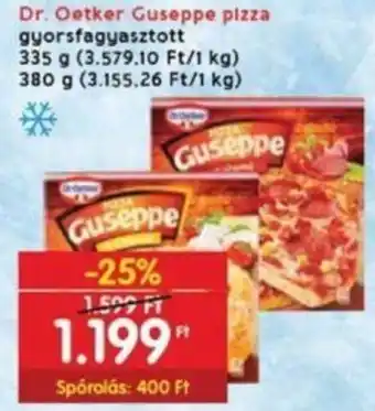 Dr. Oetker Guseppe pizza, 335g/380g