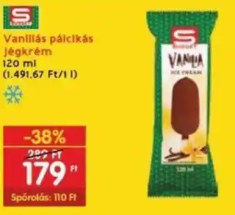 Interspar Vanillás pálcikás Jégkrém 120 ml ajánlat