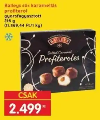 Interspar Balleys sós karamellás profiterol 216 g ajánlat