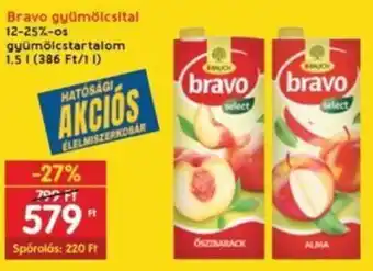 Interspar Bravo gyümölcsital 1,5 l ajánlat