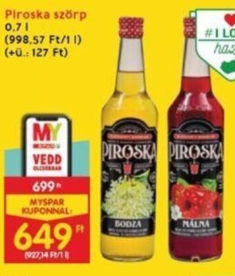 Interspar Piroska szörp 0,7 l ajánlat