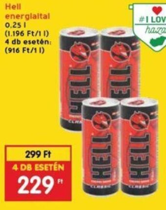 Interspar Hell energiaital 0,25 l ajánlat
