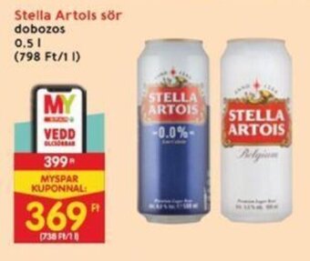 Interspar Stella Artois sör 0,5 l ajánlat