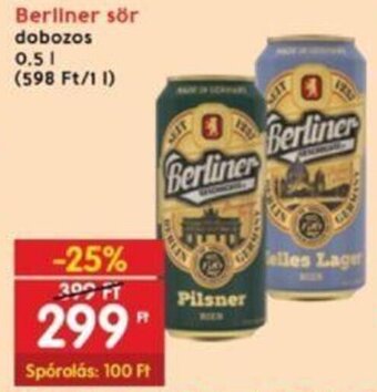 Interspar Berliner sör 0,5 l ajánlat