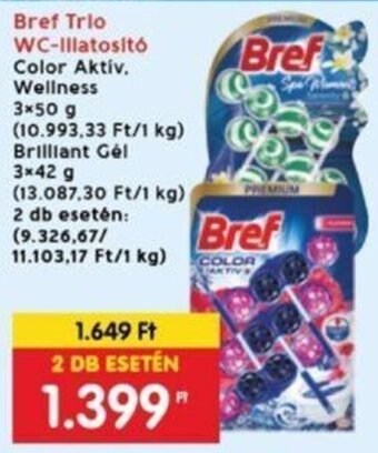 Interspar Bref Trio WC-Illatosító 3 x 50 / 3 x 42 g ajánlat