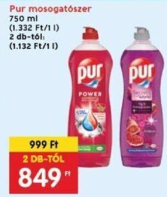 Interspar Pur mosogatószer 750 ml ajánlat