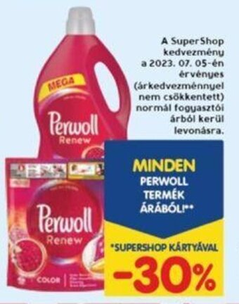 Interspar MINDEN PERWOLL TERMÉK ÁRÁBÓL! ajánlat