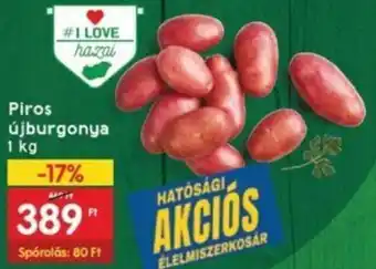 Interspar Piros újburgonya 1 kg ajánlat