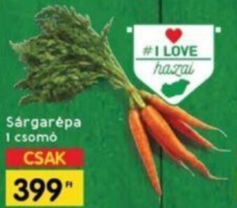 Sárgarépa 1 csomó